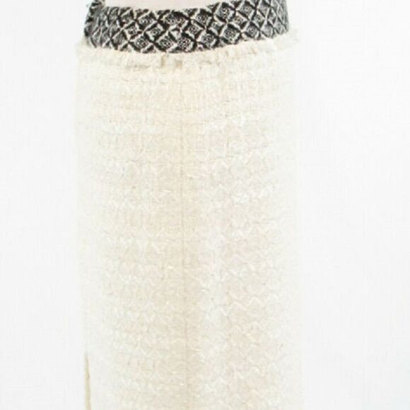 Ivory black DD COLLECTION pencil skirt 4 - Picture 6 of 8